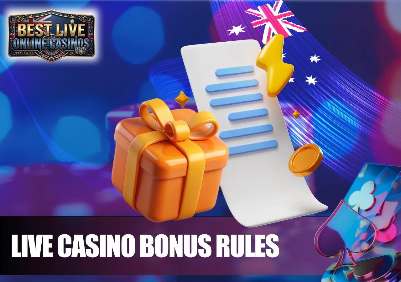 live casino bonus rules