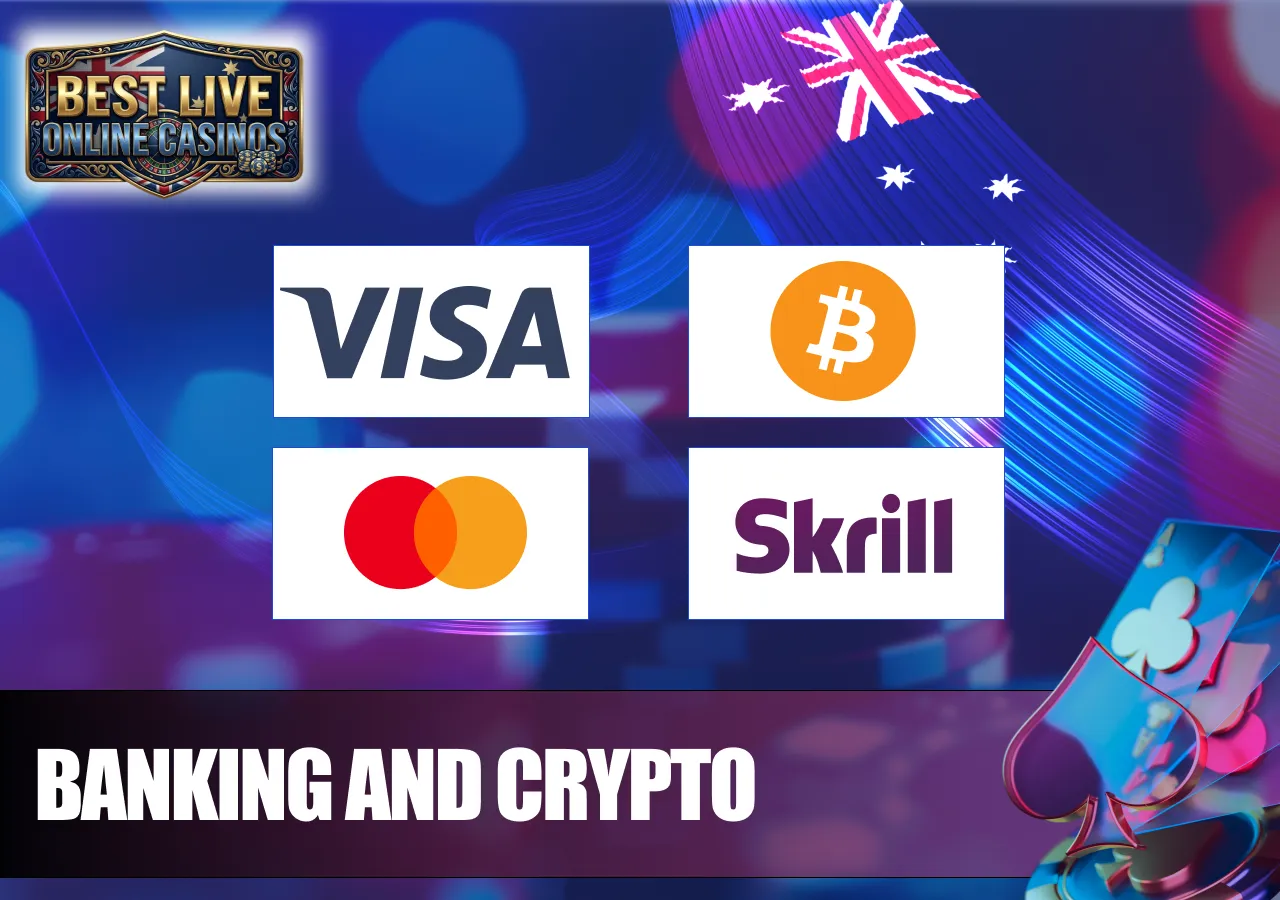 banking and crypto live casinos